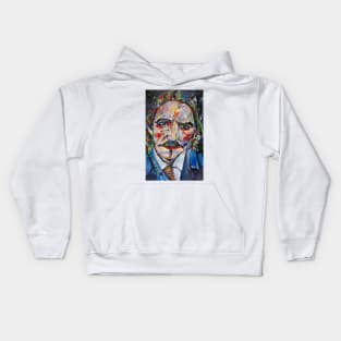 ROBERT LOUIS STEVENSON acrylic portrait Kids Hoodie